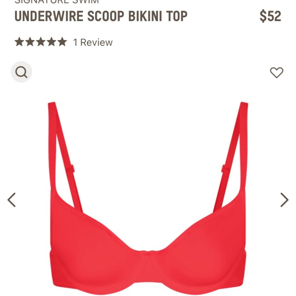 SIGNATURE SWIM UNDERWIRE SCOOP BIKINI TOP Size 44C sold out